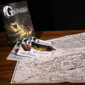 Pack Stratège – Les Âmes Perdues de Galpevaart + 5 Cartes + 3 Livrets + PDF